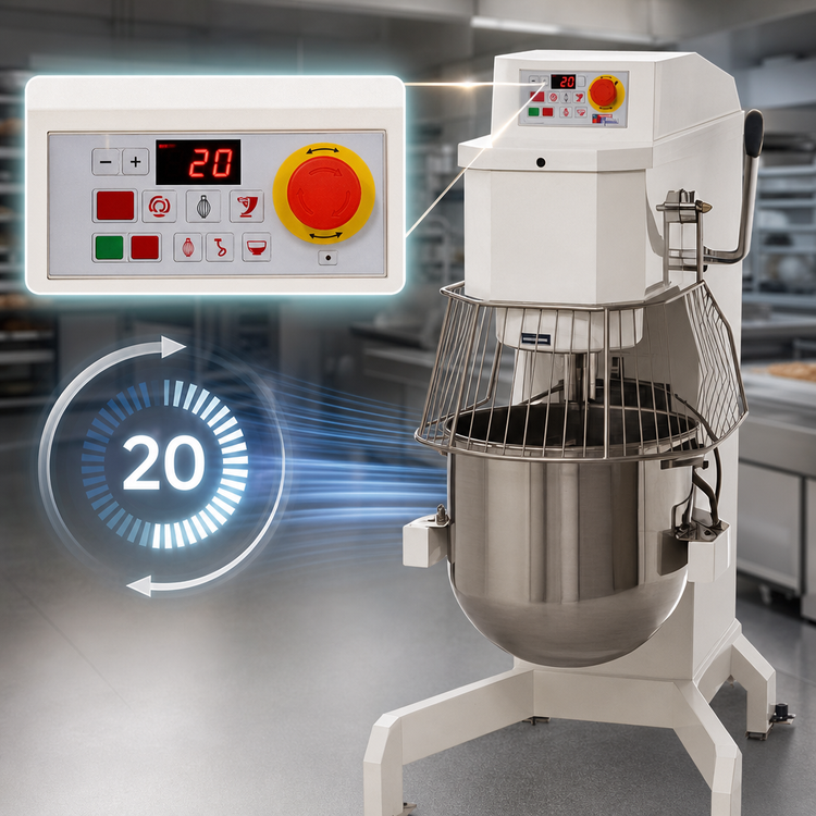 Product image #3 for Doyon BTF040 40 Quart 20-Speed Floor Planetary Mixer, 3 HP