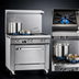 Thumbnail image #3 for Southbend S-Series 36-Inch Gas Restaurant Range with 2 Open Burners, 24-Inch Griddle, Cabinet Base, and Backriser Hi-Shelf
