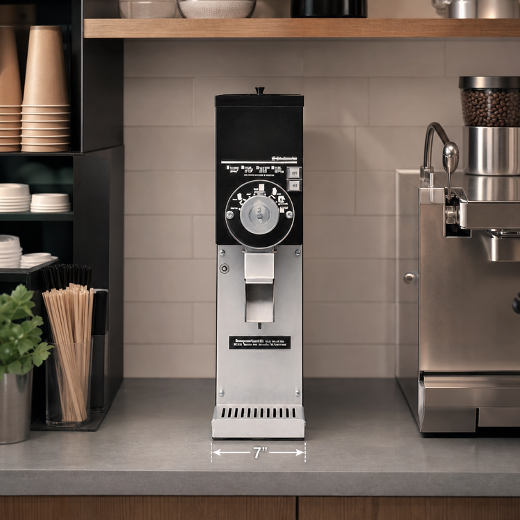 Product image #3 for Grindmaster Beverage 800 Series Retail Coffee Grinder with 3 lb Hopper, 7-Inch Space Saver, Black