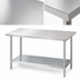 Thumbnail image #3 for Turbo Air 48-Inch x 24-Inch Stainless Steel Flat Top Work Table with Undershelf