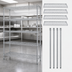 Thumbnail image #3 for Quantum 5-Shelf Stationary Wire Shelving Starter Kit, 48 x 18 x 74 Inches, 304 Stainless Steel, 600-800 lb Capacity