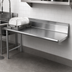Thumbnail image #3 for 48-Inch Left-Side Straight Clean Dish Table, 304 Stainless Steel