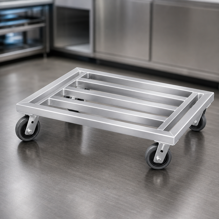 Product image #3 for Channel Manufacturing Mobile Tubular Aluminum Dunnage Dolly, 48 Inch W x 24 Inch D x 8 Inch H, 1,200 lb. Capacity