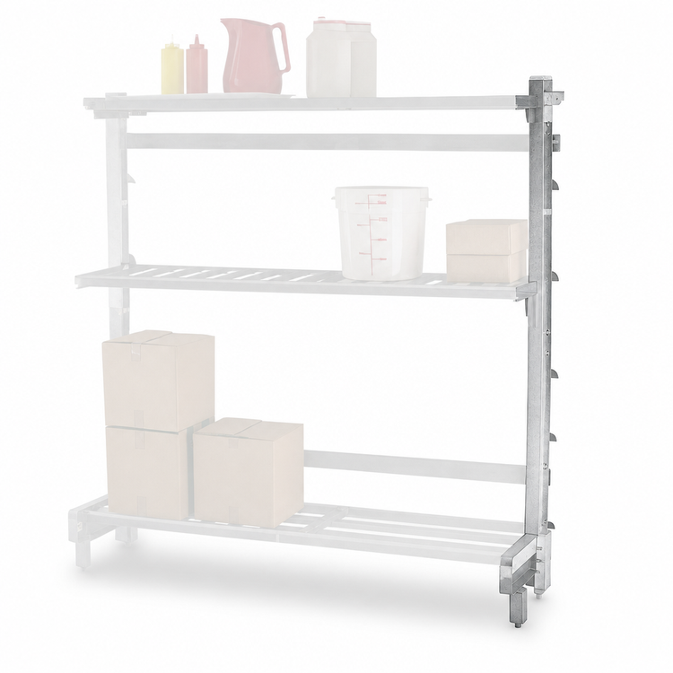 Product image #3 for New Age Right Upright for 18-Inch Cantilever Shelving, 21-Inch Deep x 72-Inch High