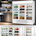Thumbnail image #4 for Beverage Air MarketMax Three-Section Reach-In Glass Door Merchandiser Refrigerator, 70.19 Cu. Ft., White, Bottom Mount