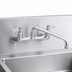 Thumbnail image #3 for BK Resources OptiFlow Lead-Free Heavy Duty Splash-Mounted Faucet with 16-Inch Swing Spout