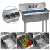 Thumbnail image #3 for BK Resources Three-Compartment Convenience Store Sink with 10