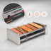 Thumbnail image #3 for Nemco Digital Countertop Slanted Roller Grill with GripsIt Rollers, 50 Hot Dog Capacity