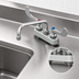 Thumbnail image #3 for T&S Brass B-1111-WH4 4-Inch Centers Deck-Mount Workboard Mixing Faucet with 8-Inch Swing Nozzle
