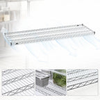 Thumbnail image #3 for Metro Super Erecta 2472NC 72 x 24 Inch Chrome-Plated Open-Wire Shelf, 600-lb. Capacity