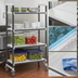 Thumbnail image #3 for Cambro Camshelving Elements XTRA 4-Shelf Solid High-Density Mobile Starter Unit, 21-Inch Deep x 36-Inch Wide x 78-1/4-Inch High, Speckled Gray