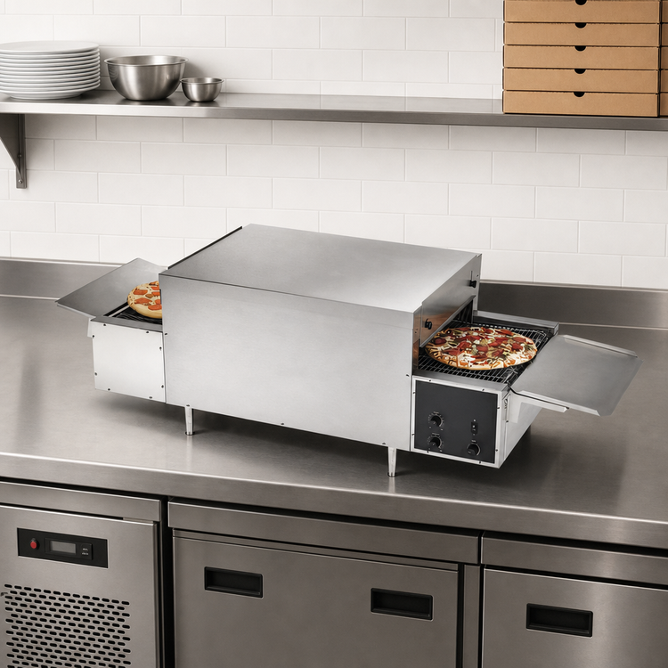 Product image #3 for Vollrath Countertop Single-Deck Conveyor Pizza Oven, 68 Inch Wide, 208V