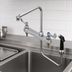 Thumbnail image #3 for T&S Brass B-1175 Deck-Mount Workboard Faucet with Side Spray, 8-Inch Centers, High-Rise Swivel Gooseneck Spout