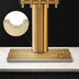 Thumbnail image #3 for Metropolis T Surface Mount Drip Tray Trough with Integral Glass Rinser and PVD Brass Screen, 24 x 8-1/2 Inch