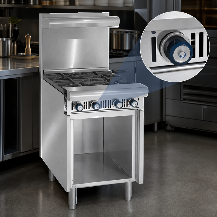 Product image #3 for Imperial Spec Series 12-Inch Floor Model Gas Griddle Add-A-Unit Range with Thermostatic Controls and Open Cabinet Base