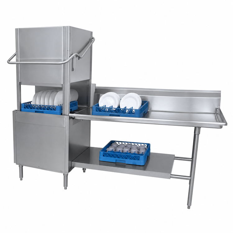 Product image #3 for Advance Tabco Right-Hand Straight Clean Dish Table with 10-1/2-Inch Backsplash, 83 x 30 Inches, 16 Gauge 304 Stainless Steel
