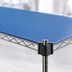 Thumbnail image #3 for QuadPlus 72 in. x 18 in. Solid Blue Polymer Shelf Mat with MICROGARD and Chrome Quad-Adjust Frame