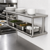 Thumbnail image #3 for Advance Tabco Double-Tier Pass-Thru Shelf, 108 x 24 Inches, 18/430 Stainless Steel