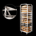 Thumbnail image #3 for Adamatic/Revent Roll-In Oven Rack with A-Lift, Single End Load, 15-Pan Capacity