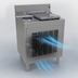 Thumbnail image #3 for Glastender 24-Inch Freestanding Underbar Self-Contained Ice Cream Dipping Cabinet with Dipper Well