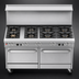 Thumbnail image #3 for Southbend Ultimate 60-Inch Gas Restaurant Range with 8 Open Burners, Standard Oven, and Convection Oven
