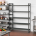 Thumbnail image #3 for Cambro Camshelving Basics Plus 60 x 18 x 84 Inch 5-Tier Vented Add-On Polymer Shelving Unit, Brushed Graphite