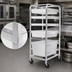 Thumbnail image #3 for Channel PBA707 Mobile Aluminum Poly Box Rack, 7 Levels, 20.5