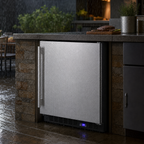 Thumbnail image #3 for Summit Commercial SPFF51OSCSS 24-Inch Outdoor Undercounter Freezer, Stainless Steel, Frost-Free, Reversible Door