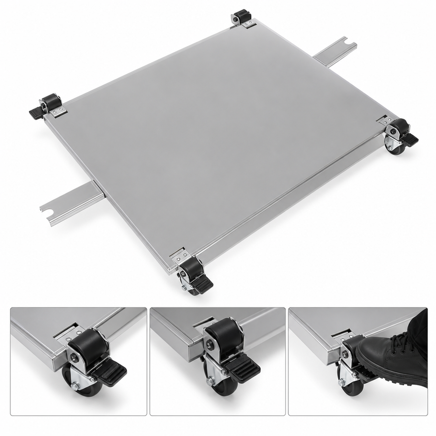 Four Braked Casters