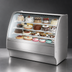 Thumbnail image #3 for True 59-1/4 Inch Curved Glass Refrigerated Bakery Display Case, Stainless Steel, Self-Contained