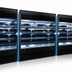 Thumbnail image #3 for Howard-McCray 35E Series Multi-Purpose Open Merchandiser, 63-Inch Wide, Remote Refrigeration, Black, 4-Tier Lighted Shelves