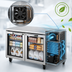 Thumbnail image #3 for True SPEC SERIES 48 3/8-Inch Two-Section Undercounter Glass Door Refrigerator, Stainless Steel, Self-Contained Rear-Mounted