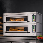 Thumbnail image #3 for Doyon Baking Equipment (Middleby) Artisan 2T2 2-Deck Electric Stone Hearth Oven, Programmable Controls, Steam Injection, Legs with Casters
