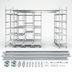 Thumbnail image #3 for Metro Top-Track 7-Foot High-Density Storage Track Set