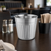 Thumbnail image #3 for American Metalcraft OSCAR3 66 oz Stainless Steel Tabletop Trash Can, Brushed Finish