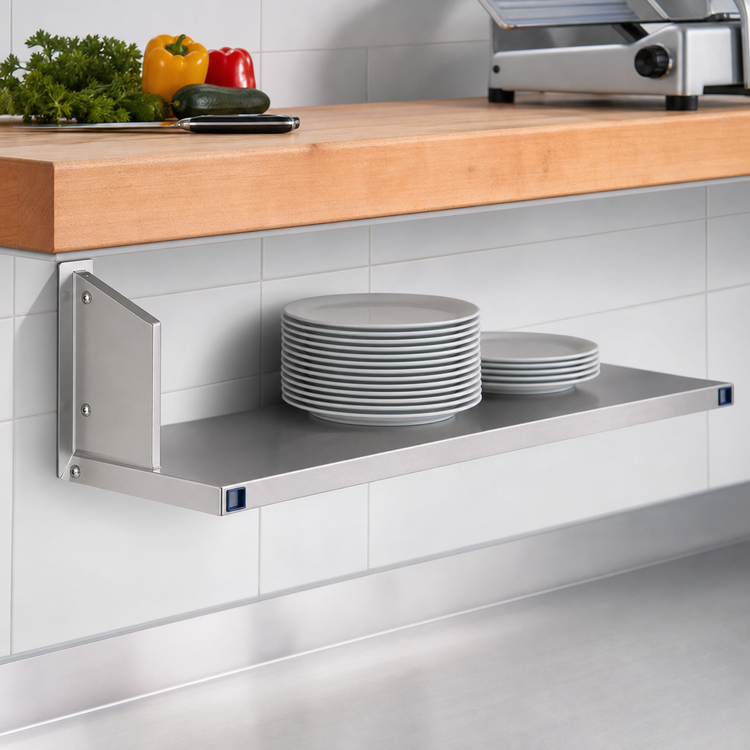 Product image #3 for Duke Manufacturing 25-Inch Stainless Steel Dish Shelf with Fixed Brackets