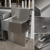 Thumbnail image #3 for BK Resources 48-Inch Modular Underbar Drain Board with Open Base, 18/304 Stainless Steel