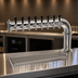Thumbnail image #3 for Glastender PC-8-MFR 8-Faucet Countertop Pipe Cantilever Draft Dispensing Tower, Glycol-Cooled, Mirror Finish