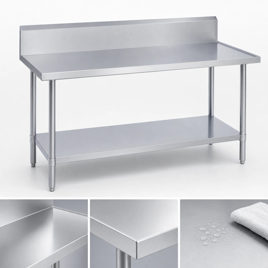 14-Gauge Stainless Steel Top