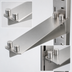 Thumbnail image #3 for Eagle Group 14-Inch Double Knob Stainless Steel Shelf Bracket for Cantilevered Shelving