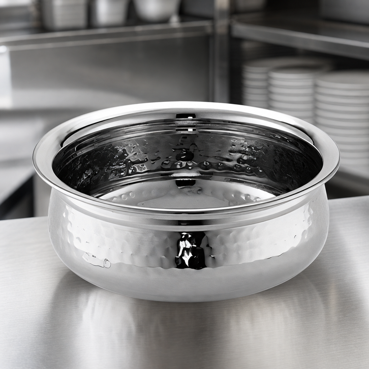 Product image #3 for American Metalcraft 38 oz Round Stainless Steel Hammered Finish Bowl