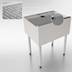 Thumbnail image #3 for Perlick TSS Series Free Standing Underbar Drainboard with Stainless Steel Legs
