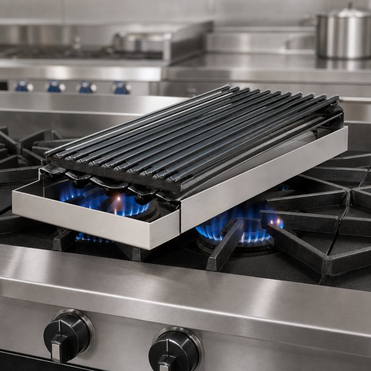Product image #3 for Rocky Mountain Portable Range Top Broiler, 12 x 24 Inch, 2-Burner Coverage