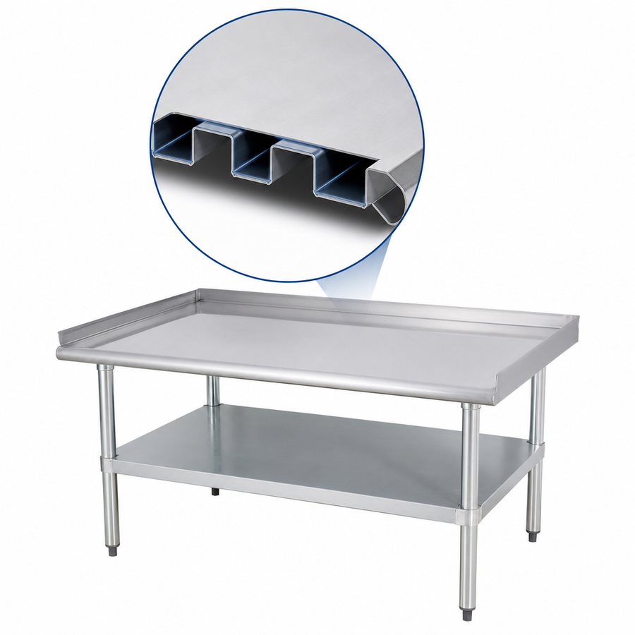 Reinforced Stainless Steel Top