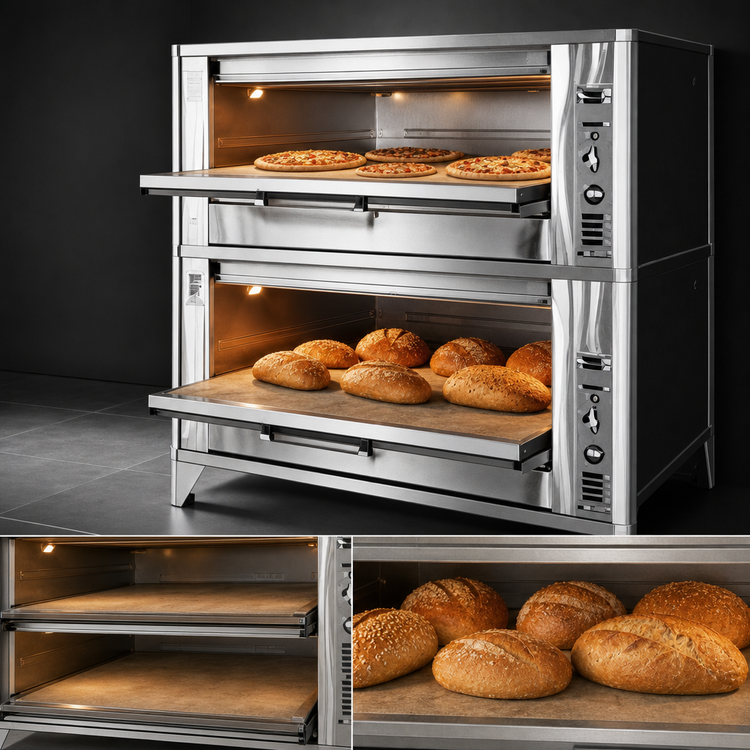 Product image #3 for Blodgett 2-Deck Gas Deck Oven with 42 x 32 Inch Deck Interiors