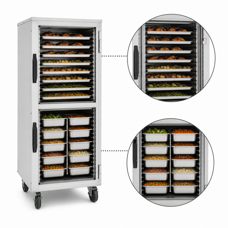 Product image #4 for Vulcan Institutional Series Mobile Heated Holding Cabinet, 18 Sheet Pan / 36 Hotel Pan Capacity