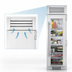 Thumbnail image #3 for True Residential 24-Inch One-Section Built-In Reach-In Refrigerator with Stainless Glass Door, Right-Hinged