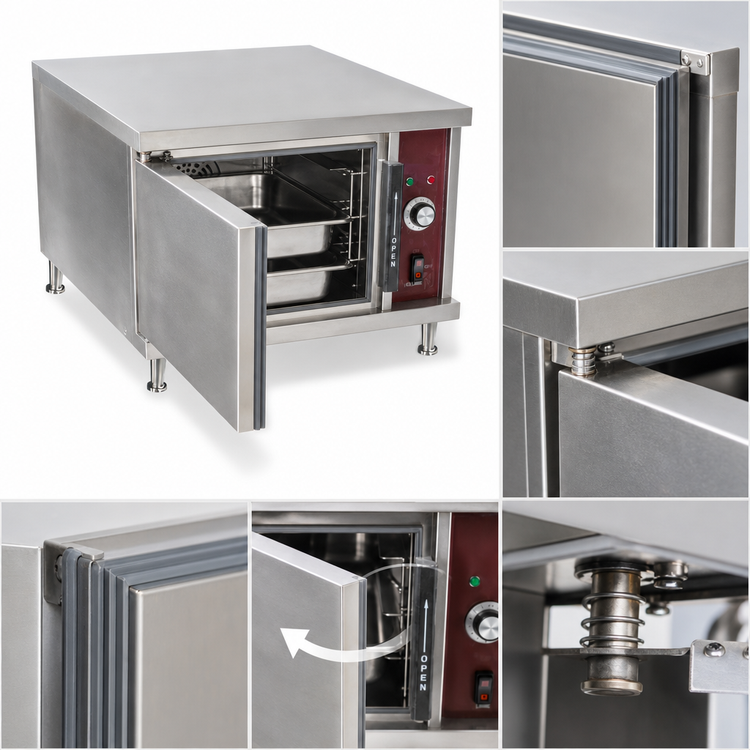 Product image #3 for Crown SX-3 Countertop Electric Convection Steamer with 3 Pan Capacity