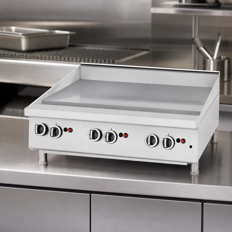 Product image #3 for Garland U.S. Range Heavy-Duty 24-Inch Countertop Gas Griddle with Manual Hi-Lo Controls
