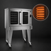 Thumbnail image #3 for Southbend Platinum Standard Depth Single Deck Electric Convection Oven, 11 kW, Touchscreen Controls, Dependent Doors, Ventless